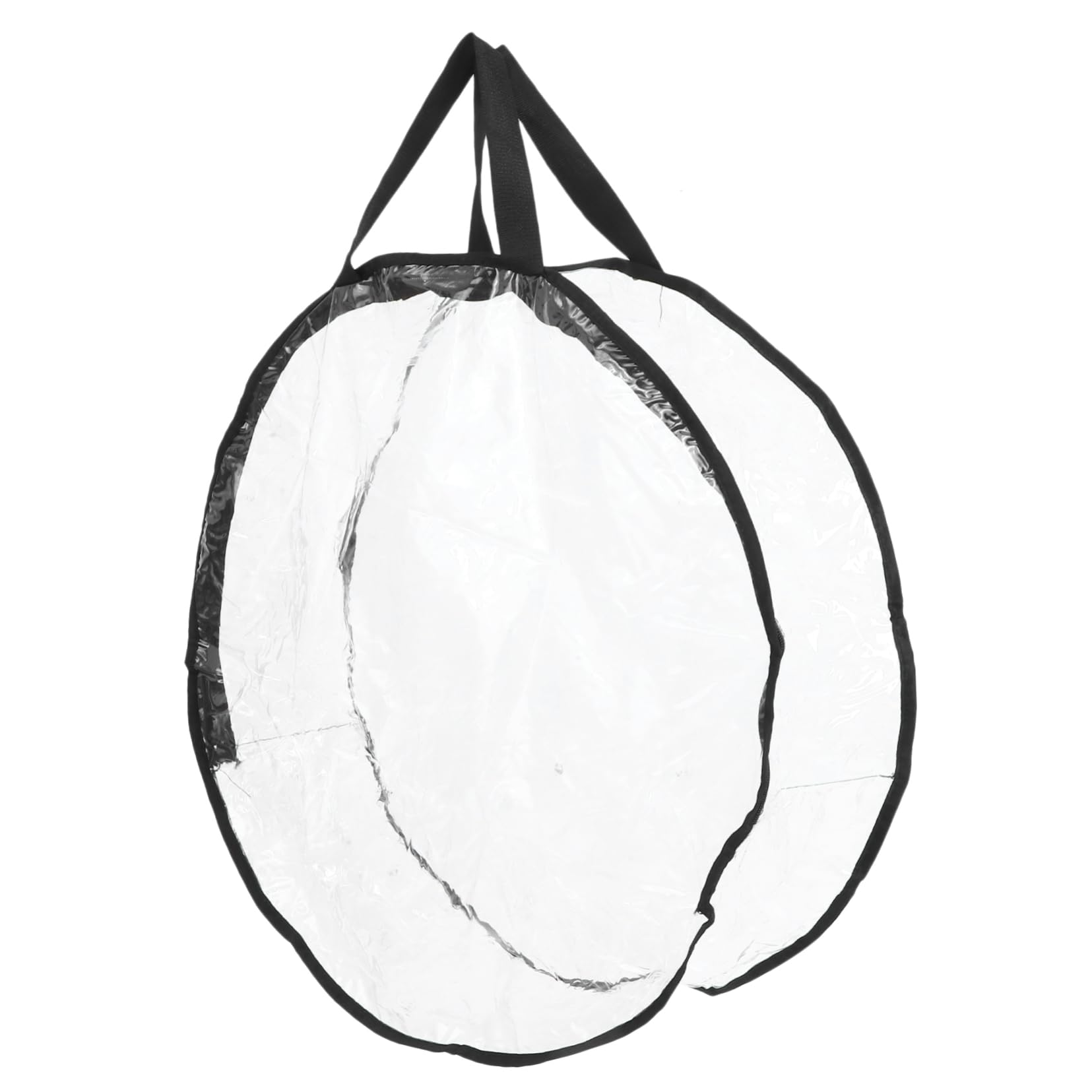 HEALLILY Foldable Christmas Wreath Storage Bag Wreath Wrapping Bag for Christmas Decor Clear Plastic Storage Container