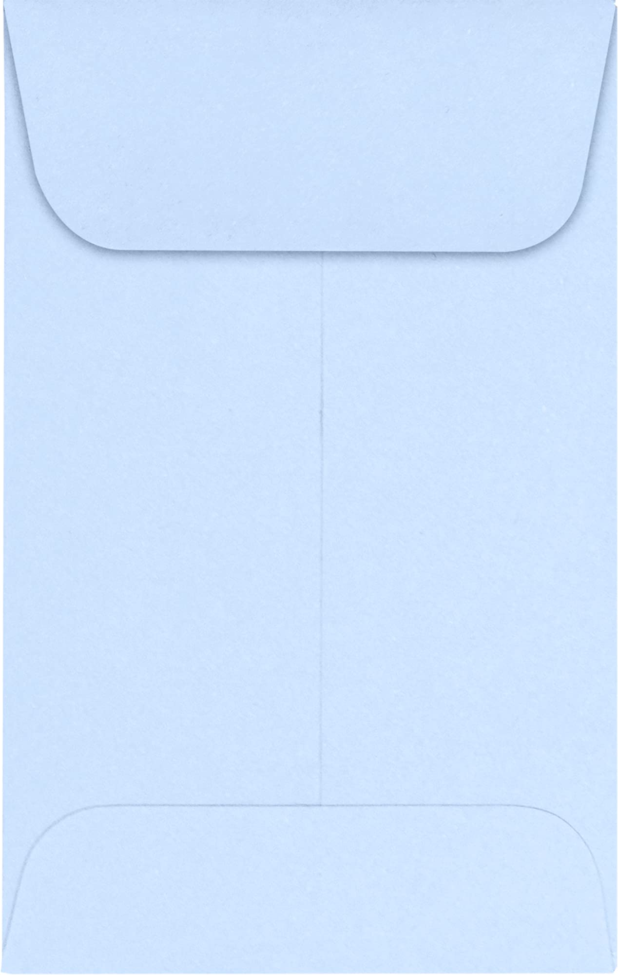 LUXPaper #1 Coin Envelopes | 2 1/4" x 3 1/2" | Baby Blue | 80lb. Text | 50 Qty