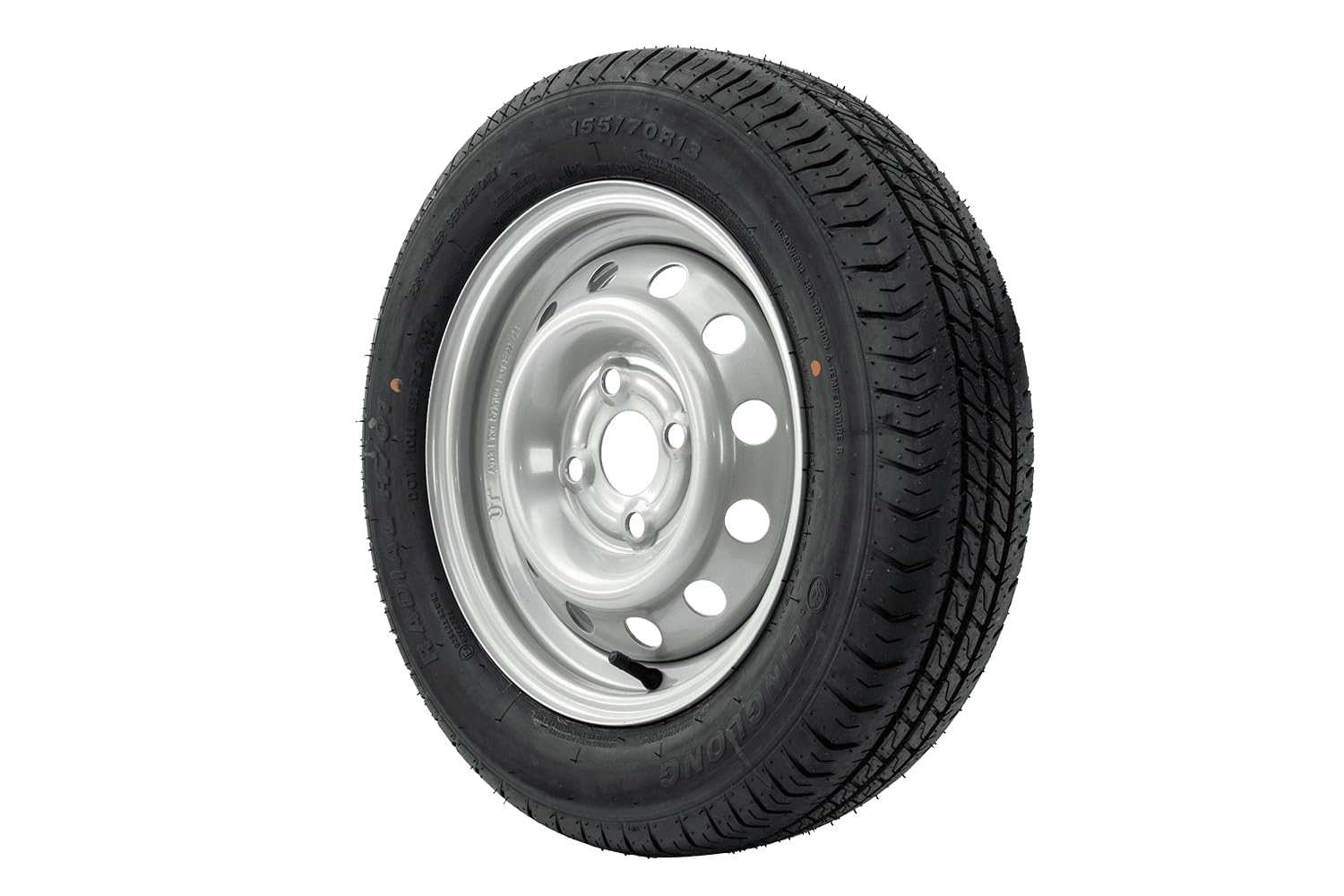 UNITRAILER Set di ruote per rimorchio 155/70 R13 LINGLONG con cerchi in acciaio