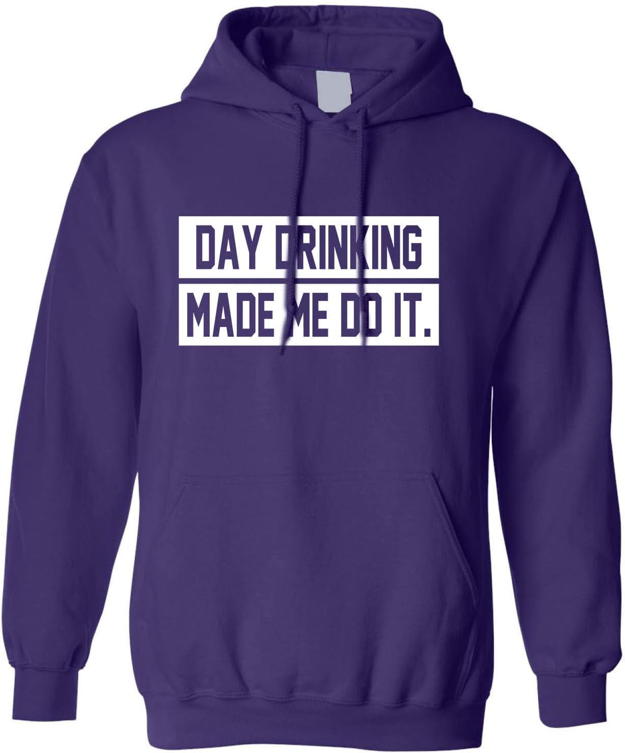 ALLNTRENDS Adult Hoodie Day Drinking Made Me Do It Funny Graphic Humor Top