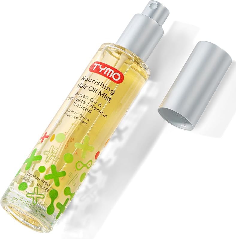 Argan Oil Spray - Hair Oil for Frizzy & Dry Hair Heat Protectant, Organic Pure Formula, Daily Use for Hair, Smooth Damaged Ends, Add Shine