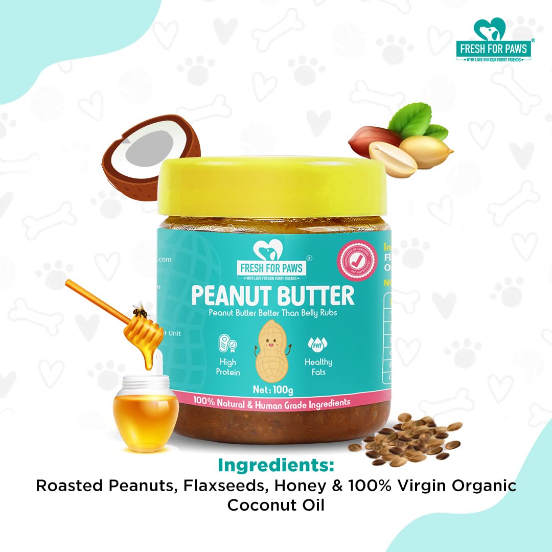Fresh For Paws Peanut Butter 100 Gram for Dogs 1