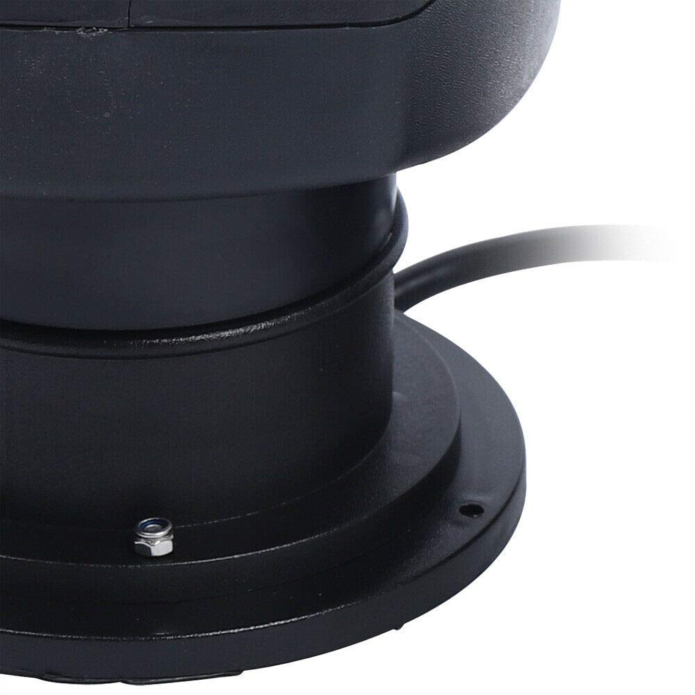 Phare de recherche à distance à 360° pour voiture, camion, bateau avec RC (noir)