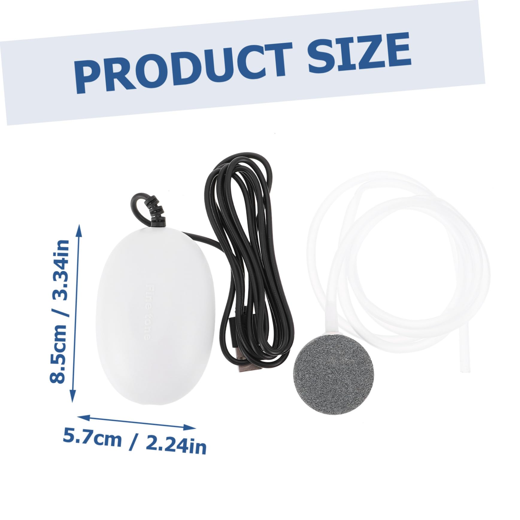 ibasenice 1 Set USB Oxygen Pump for Small Aquariums Portable Aquarium Air Pump with Shock Absorbing Design Quiet Operation for Fish Tank Oxygen Supply Easy USB Connection