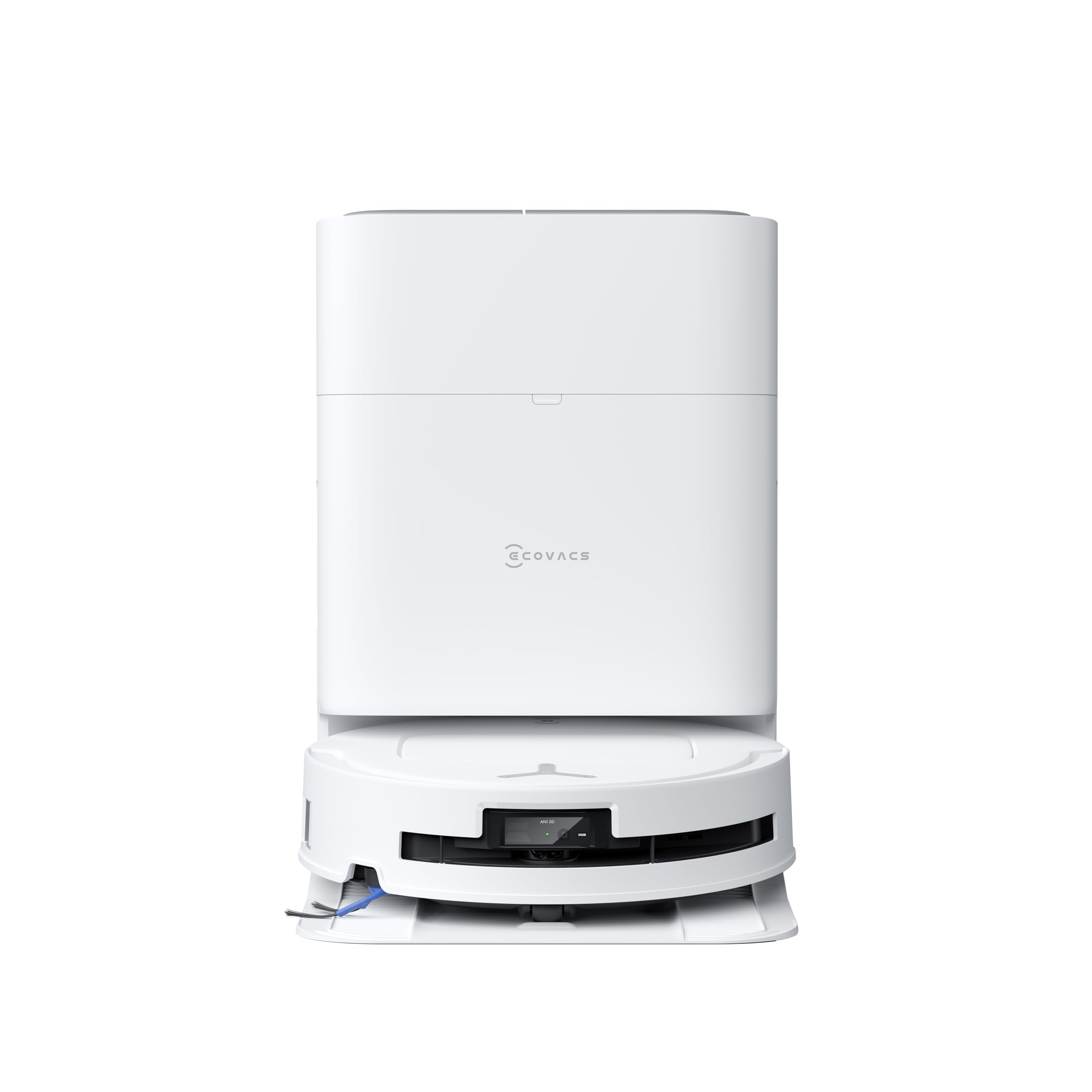 ECOVACS DEEBOT T80 OMNI Robot Aspirapolvere Lavapavimenti, 18.000 Pa, Spazzola OZMO ROLLER, ZeroTangle 3.0, Lavaggio Mocio con Acqua Calda a 40-75 °C, Asciugatura ad Aria Calda, Bianco