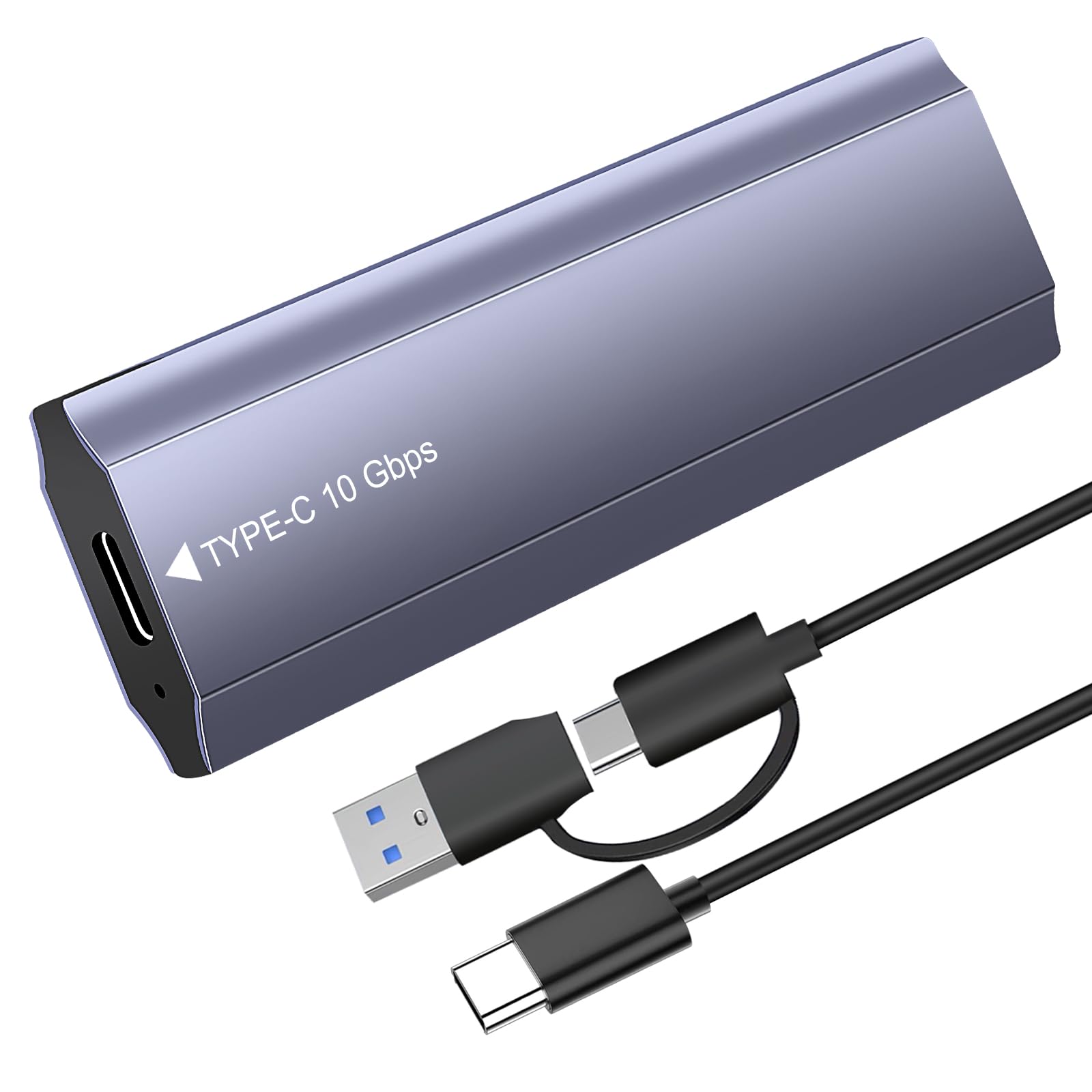 Case SSD M.2 NVMe SATA,USB C 3.2 Gen 2 10Gbps Adattatore,M2 NVMe Lettore SSD Est