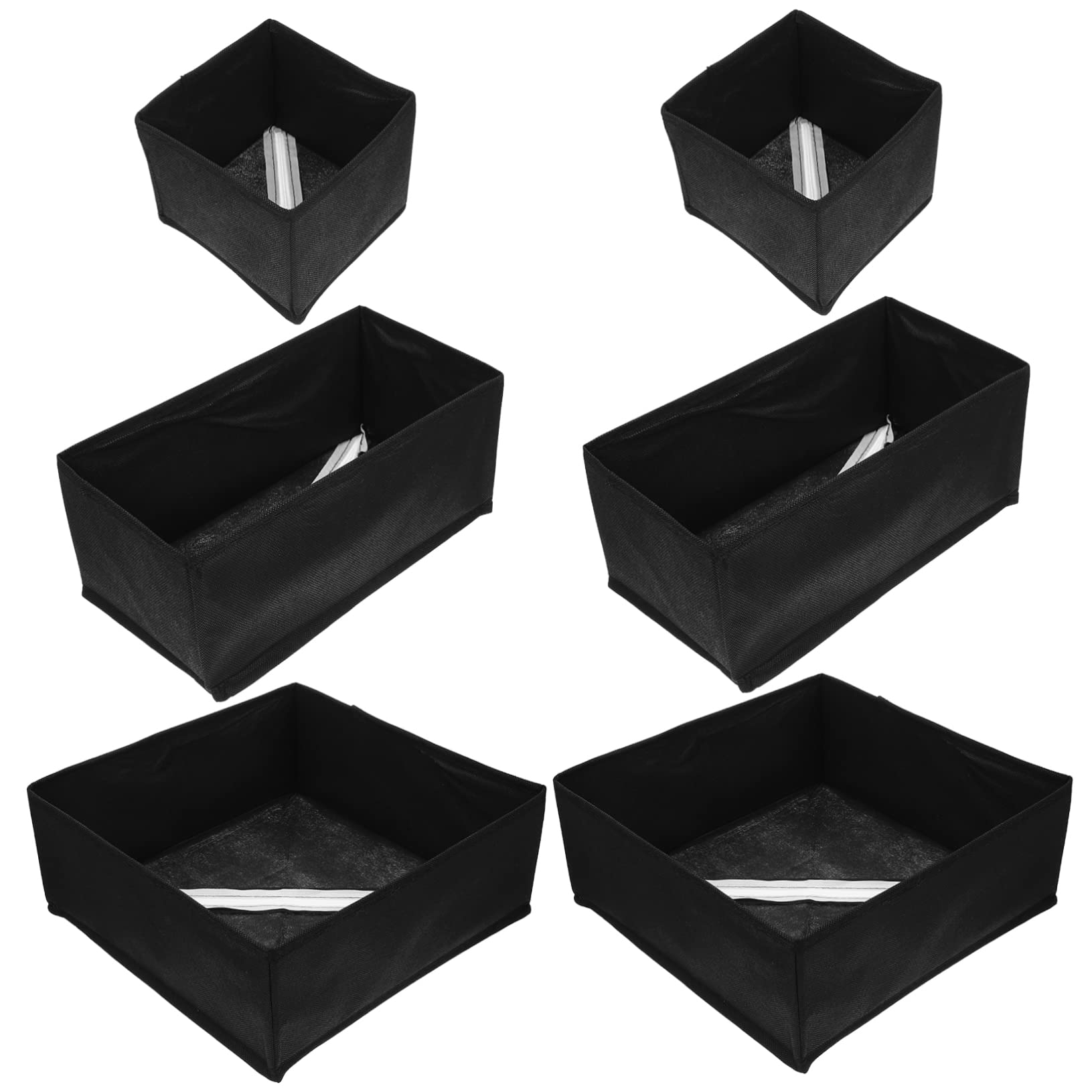 SOIMISS 6pezzi Contenitori Per Vestiti Pieghevoli Scatole Portaoggetti Scomparti Organizer Per Vestiti Per Ragazza Custodie -contenitori Scatole -reggiseni e Biancheria Intima