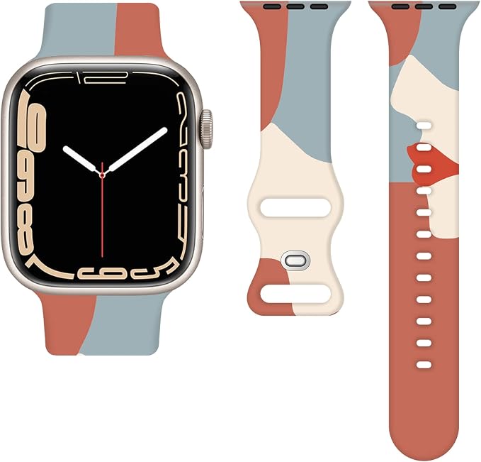 Sichy compatibile con cinturini per Apple Watch 38 mm 40 mm 41 mm 42 mm 44  mm 45 mm, cinturini di ricambio in morbido silicone impermeabile per iWatch  Series 7 6 5 4 3 2 1 SE : Amazon.it: Elettronica