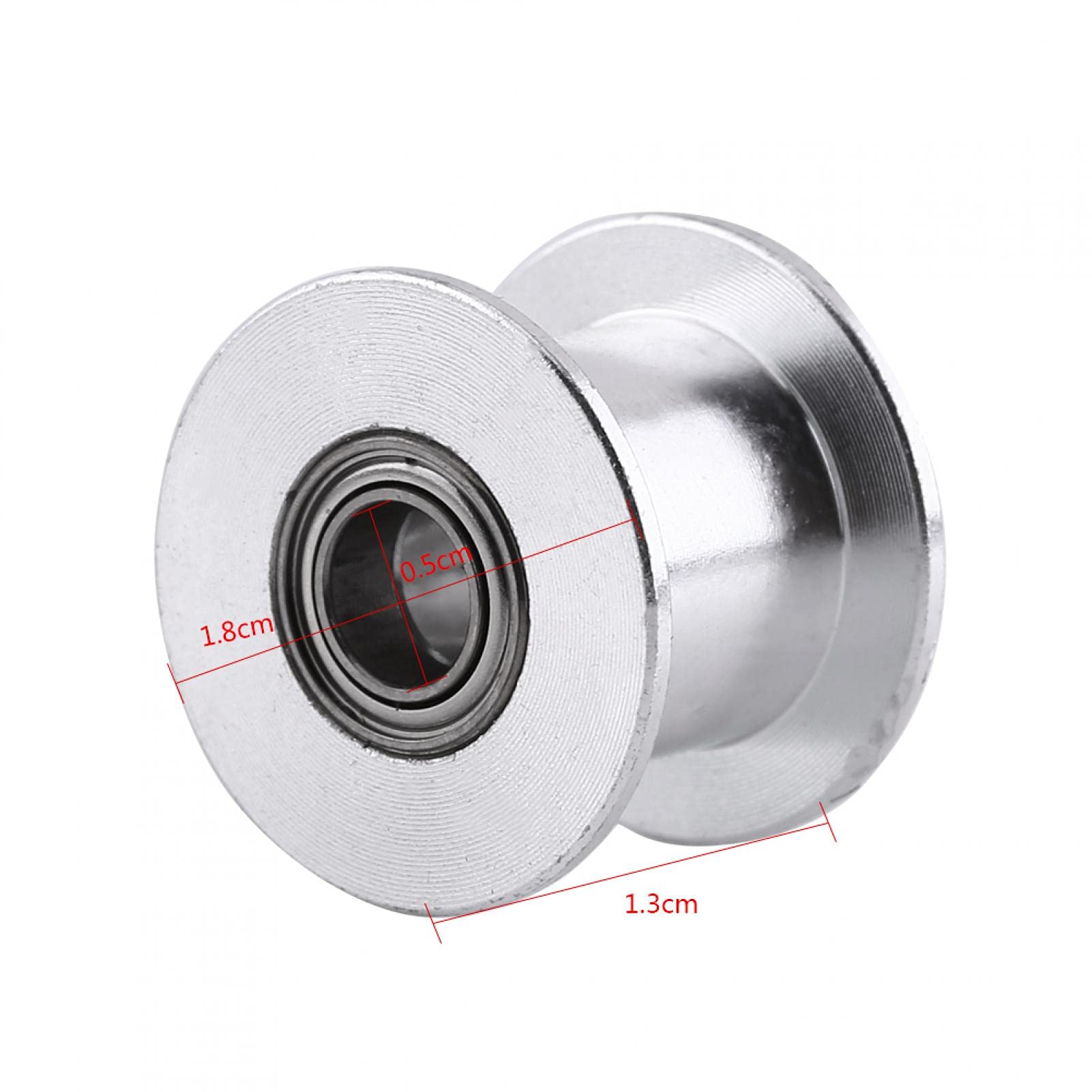Correa de Distribución GT2 20 Dientes Polea Loca 10mm Ancho 5mm Diámetro para Impresora 3D