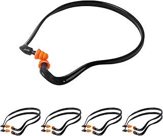 8 Pairs Banded Ear Plugs, Shooting Ear Plugs Silicone Hearing Bands Reusable EarPlugs for Hearing Protection, Noise Reduction, Work, Study, Construction, Sleeping, Concerts, Motor Sports Racing