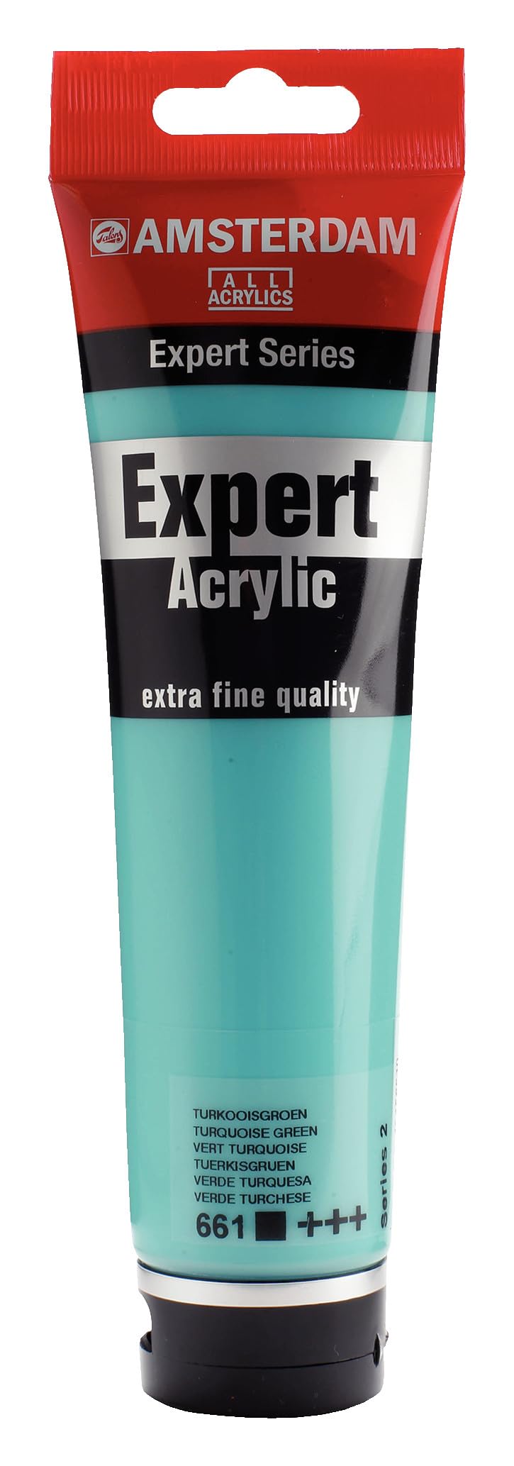 Amsterdam Expert Series Acrylic Paint Tube - 150 ml Turquoise Green 661 - Professional Grade Heavy Body Pigment - Lightfastness +++ - Versatile for Multiple Surfaces