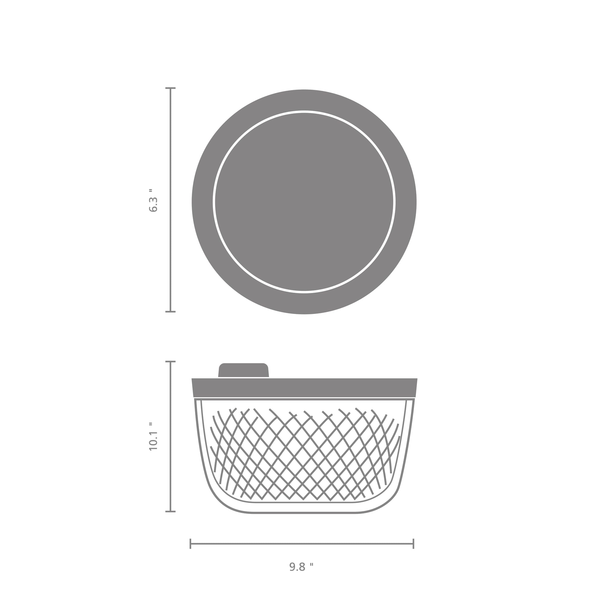 Centrifugadora de ensaladas con bol para servir y colador TASTY+ Brabantia | Seca verduras frescas y bayas con base antideslizante | Plástico reciclable, apto para lavavajillas y duradero | Jade Green
