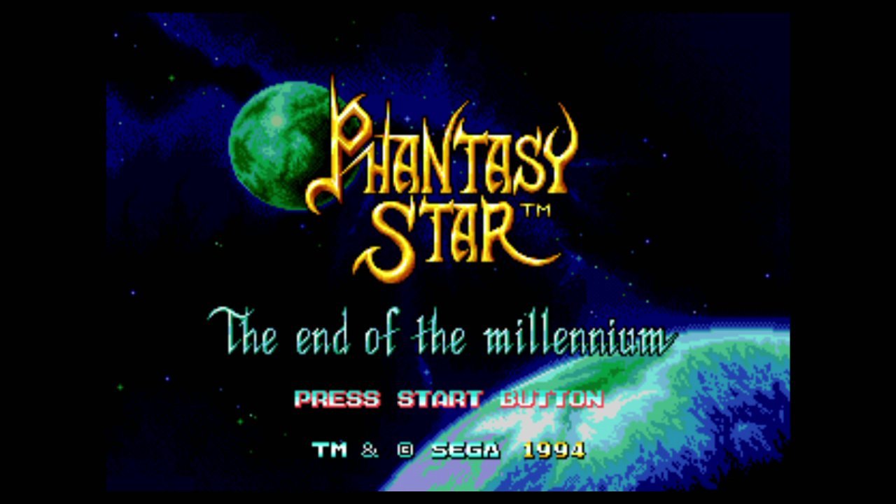 Phantasy Star IV title screen.
