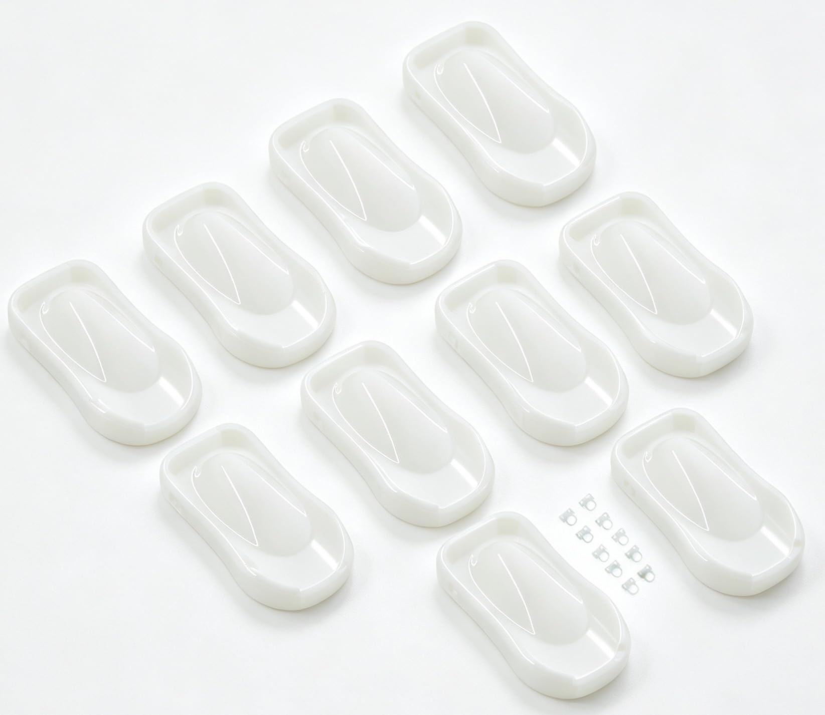 10PCS ABS Plastic Speed Shapes for Car Painting Wrapping Display White
