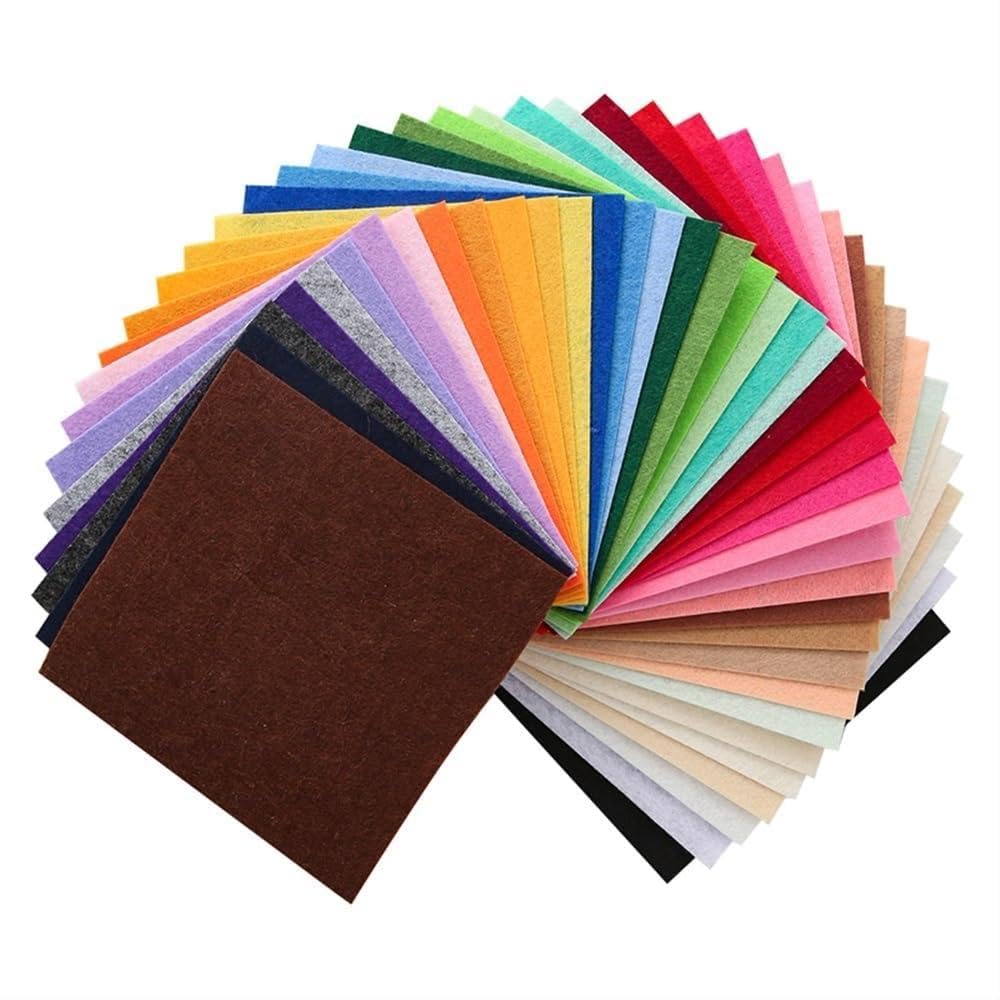 Lot de 40 tissus non tissés de couleurs mélangées pour travaux manuels, scrapbooking, décoration d'intérieur
