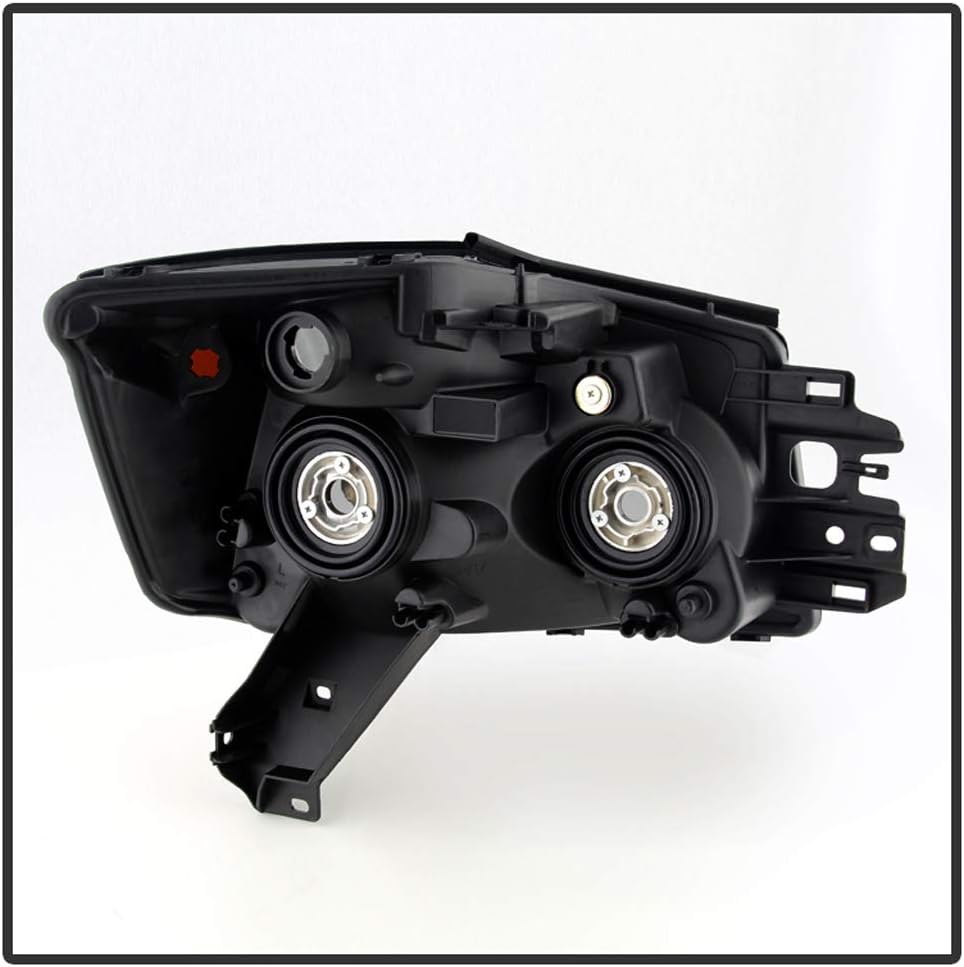 ACANII - For 2004-2015 Nissan Titan 04-07 Armada Black Headlights Headlamps Driver + Passenger Side 04-15 set