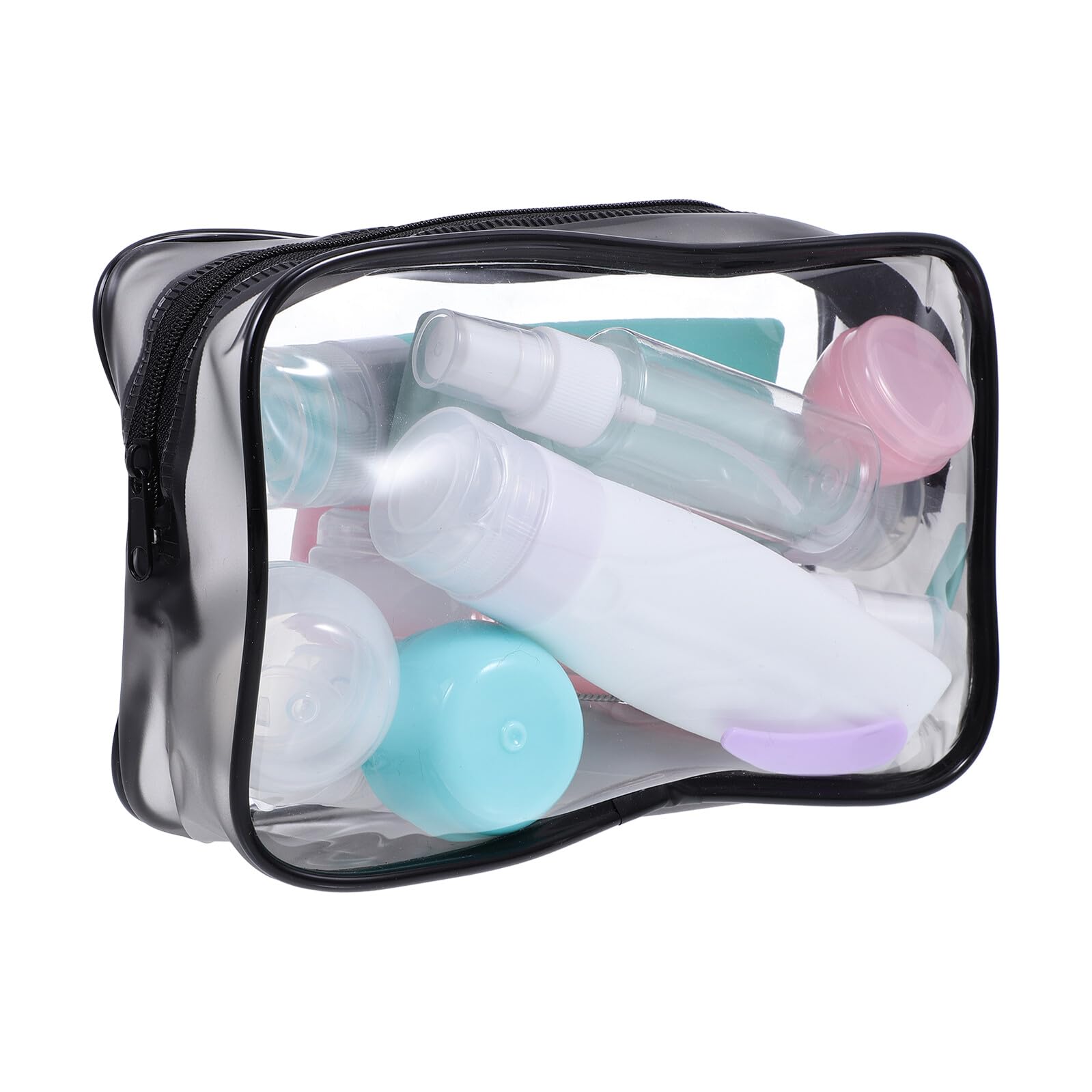 Set Bottiglie da Viaggio in Silicone, Contenitore Cosmetico Portatile | Ricaricabile e Riutilizzabile, Leggero per Trasferta e Spostamenti, Kit 12 Pezzi