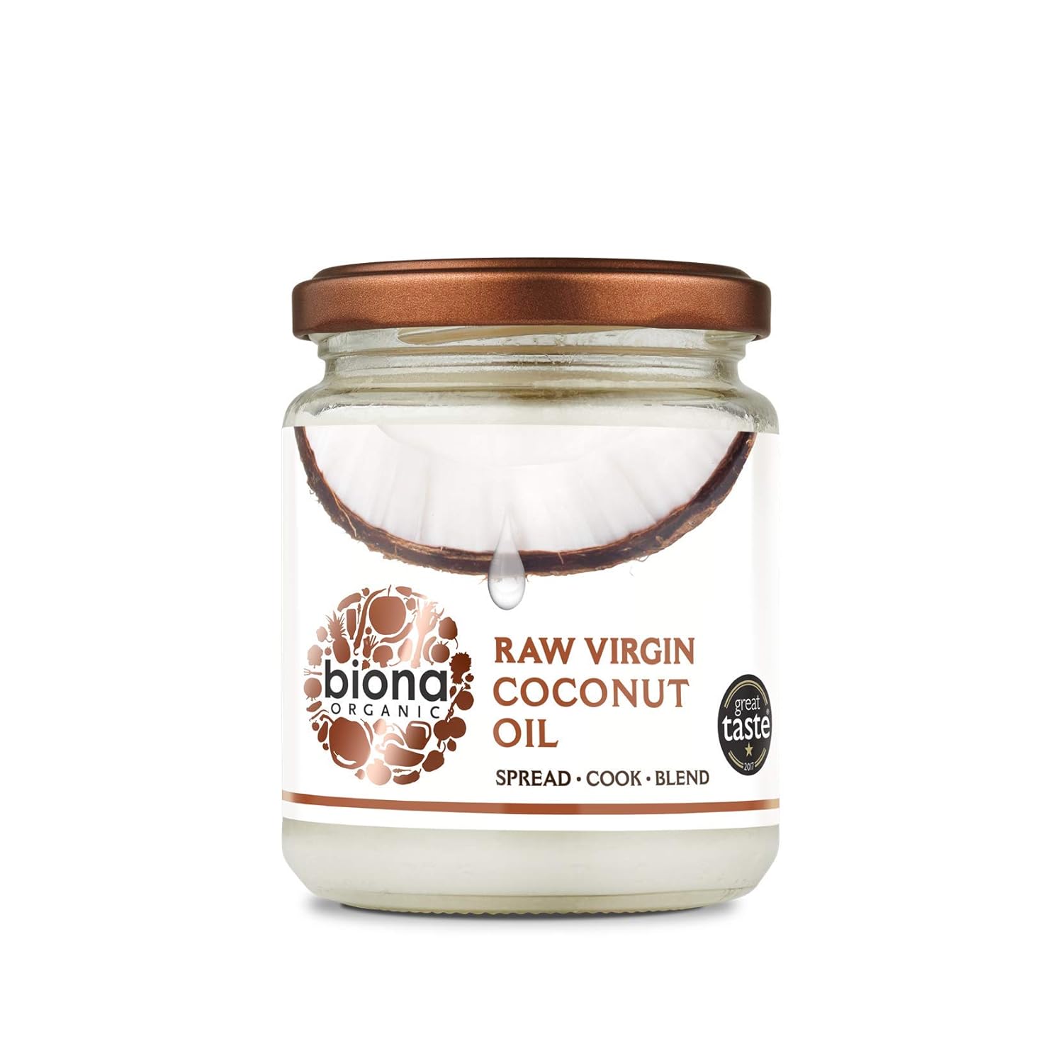Biona Organic Raw Virgin Coconut Oil 800g Great Taste Award | Desertcart
