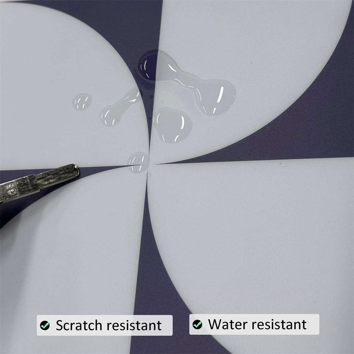 Azulejos de cerámica para pared, adhesivos para azulejos de 20 x 20 cm, color azul y blanco, para cocina y baño (24 unidades)