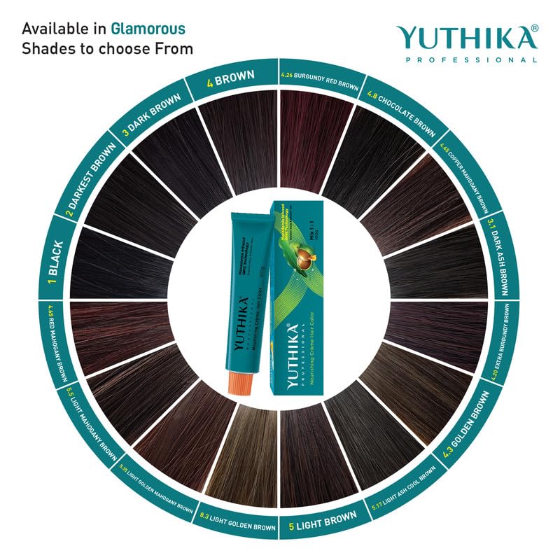 Image of YUTHIKA Professional Creme Hair Colour Cherry Red (Shade CHRED) 100g | Permanent Hair Colour & Dye | Vibrant Colour Payoff | Silky, Shiny & Long Lasting | For Women & Men | All Hair Types