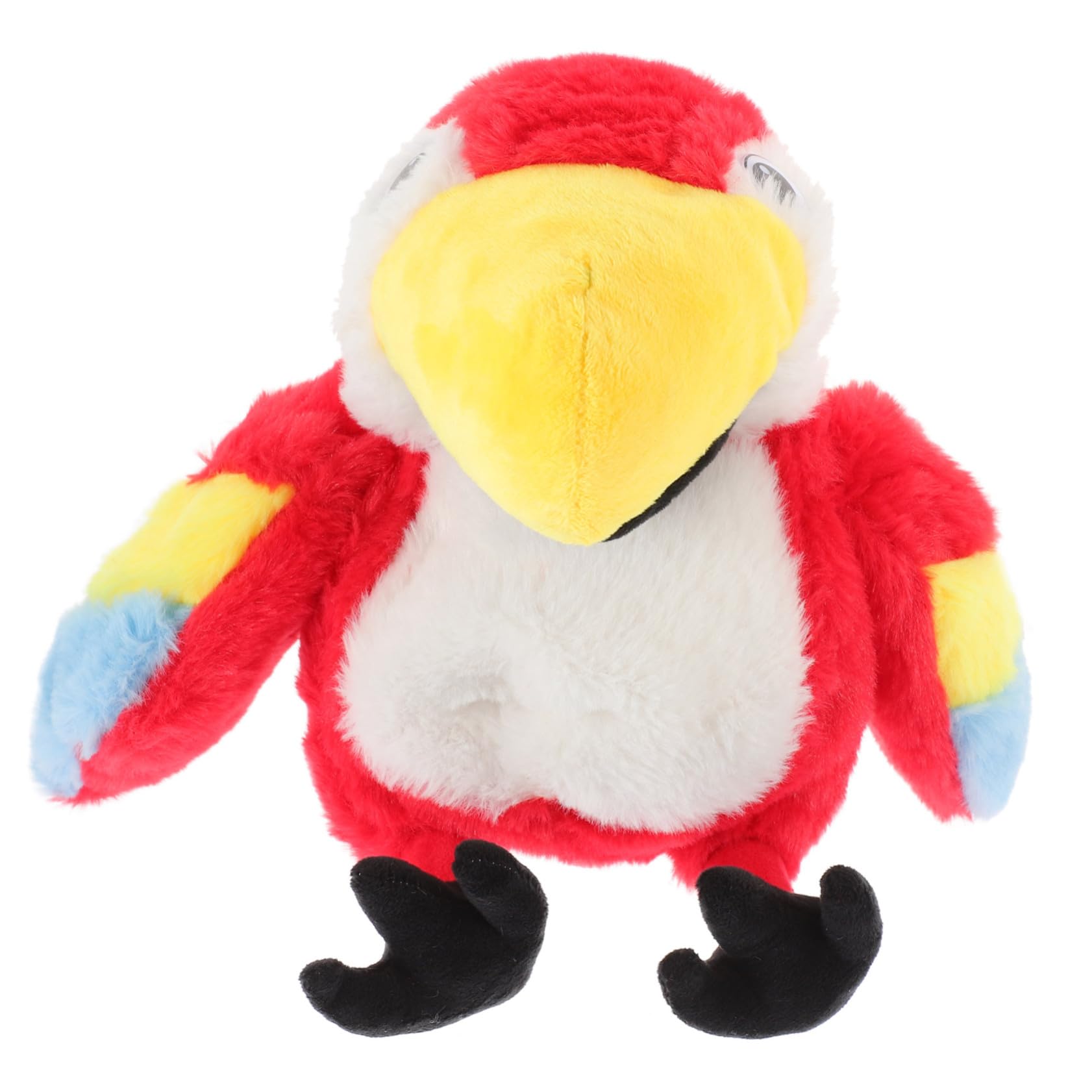 minkissy Marioneta Mano Interactiva Loro de Peluche para Educación Temprana Juguete Didáctico para Muñeco de Mano con Boca Móvil para Aprendizaje Casa o Jardín Infantil