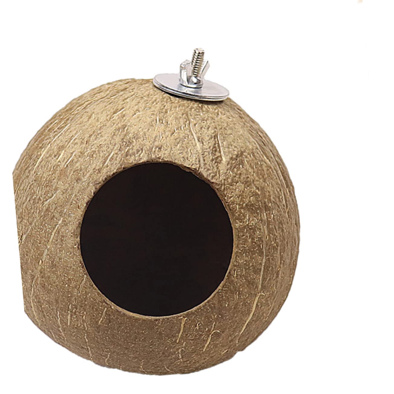 DOITOOL nids d'oiseaux Oiseaux Suspendus Jouet Cage Oiseaux nid pour Oiseaux nid d'oiseau de Noix de Coquille de Noix de hamac Petit Perroquet Le nid d'oiseau Accessoires Bambou