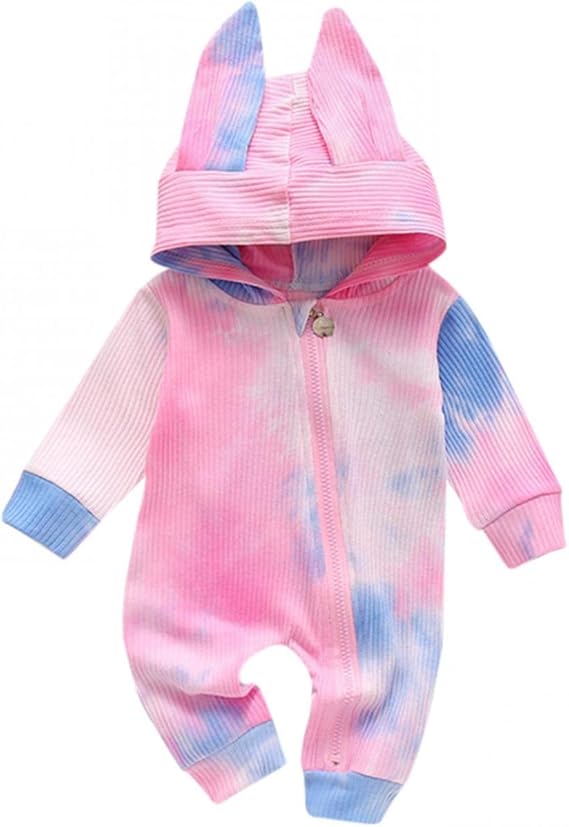Amazon Co Jp ベビー服 Jikial 新生児服 フード付き ロンパース セーター 男の子 女の子 長袖 タイダイ ウサギ耳 カバーオール 子ども服 可愛い ジャンプスーツ 秋冬 パジャマ ルームウエア コスプレ 普段着 人気 赤ちゃん服 新年 文化祭 撮影 出産祝い ファッション