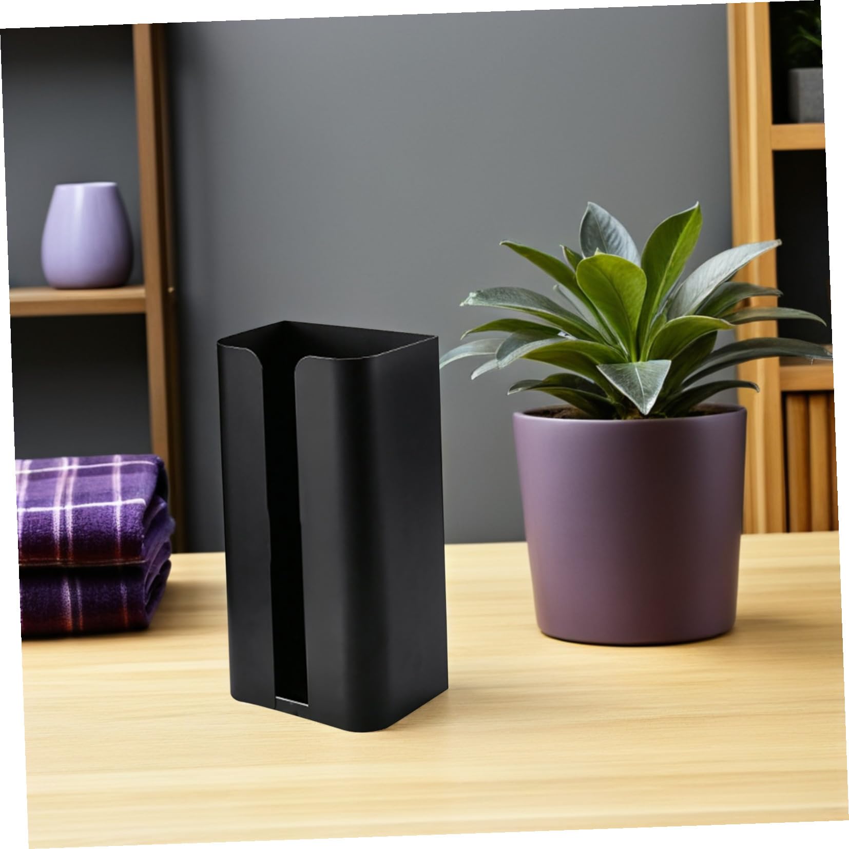 Magnetische Serviettenbox aus Edelstahl 304 ohne Bohren mit Glatten Kanten Aufbewahrungsbehälter für Taschentücher für Küche Bad und Wohnzimmer