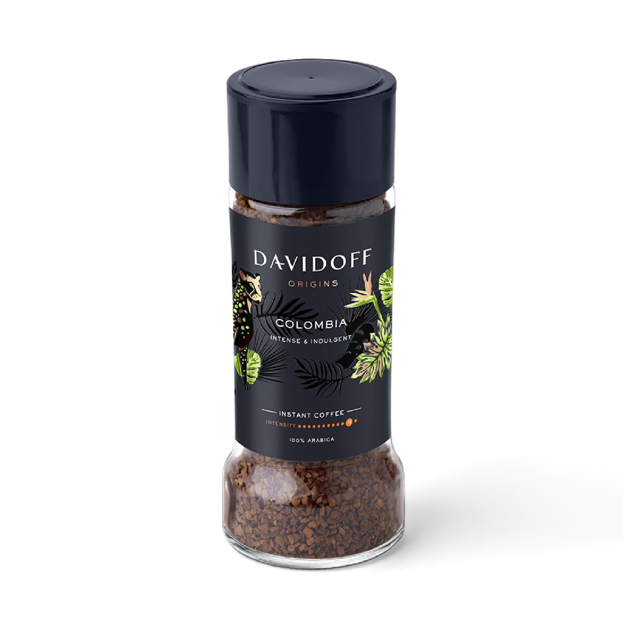 Davidoff Origins Colombia Flavour Instant Coffee, 11/12 Intensity - 100% Arabica - 3.53 Oz 90g, Granule, Glass Bottle-image-32