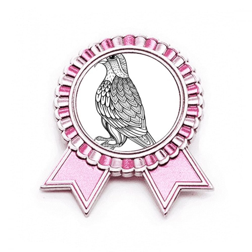 Broche longue oiseau rose en métal taille M, le cadeau idéal - 4