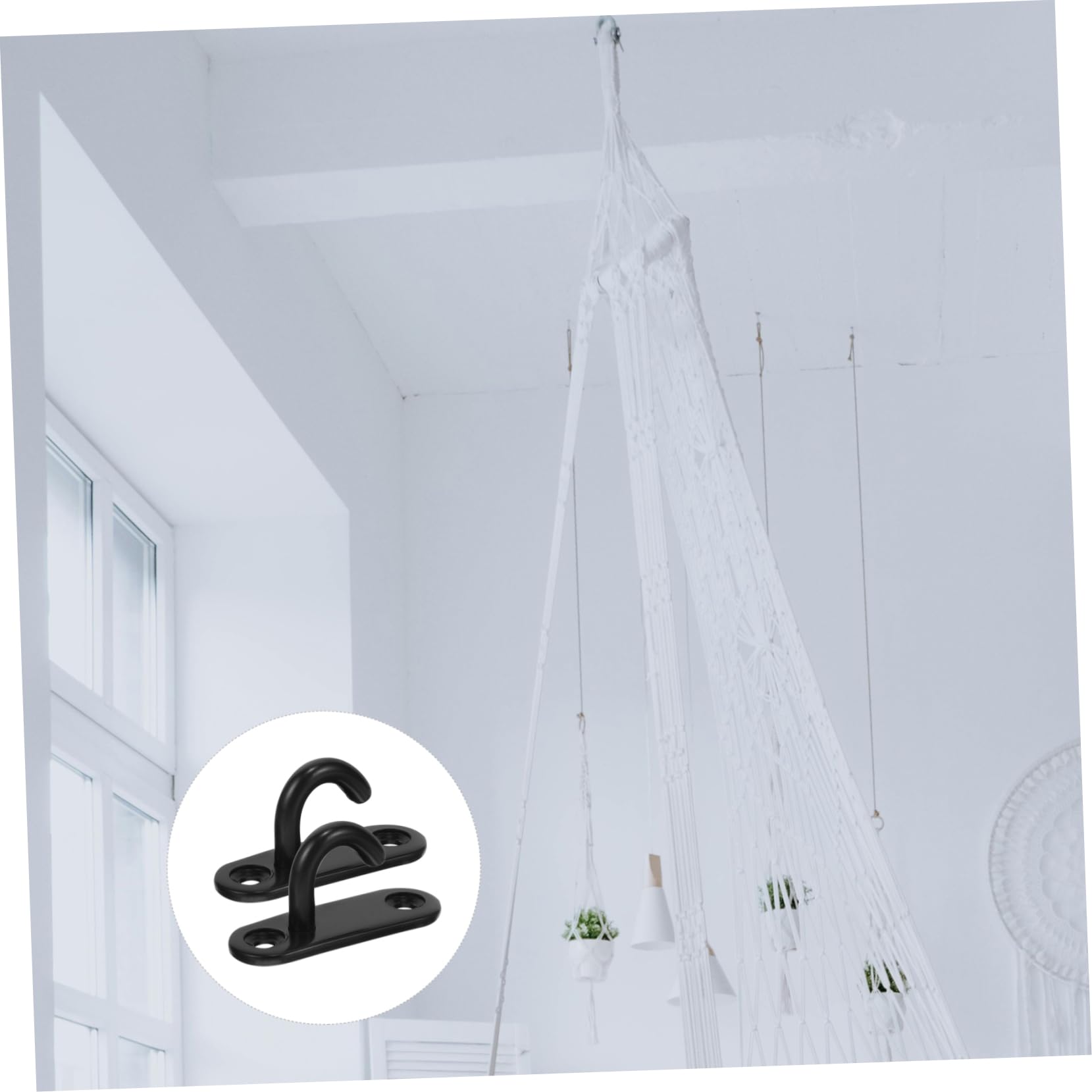 UPKOCH Teiliges Deckenhaken U Förmige Wandmontage Haken Für Vielseitige Anwendungen Zum Aufhängen Von Deckenventilatoren Sandsäcken Und