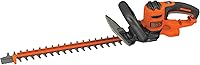 BLACK+DECKER 20-Inch Electric Hedge Trimmer with Saw BEHTS300 - Lightweight Corded for Hedges & Branches