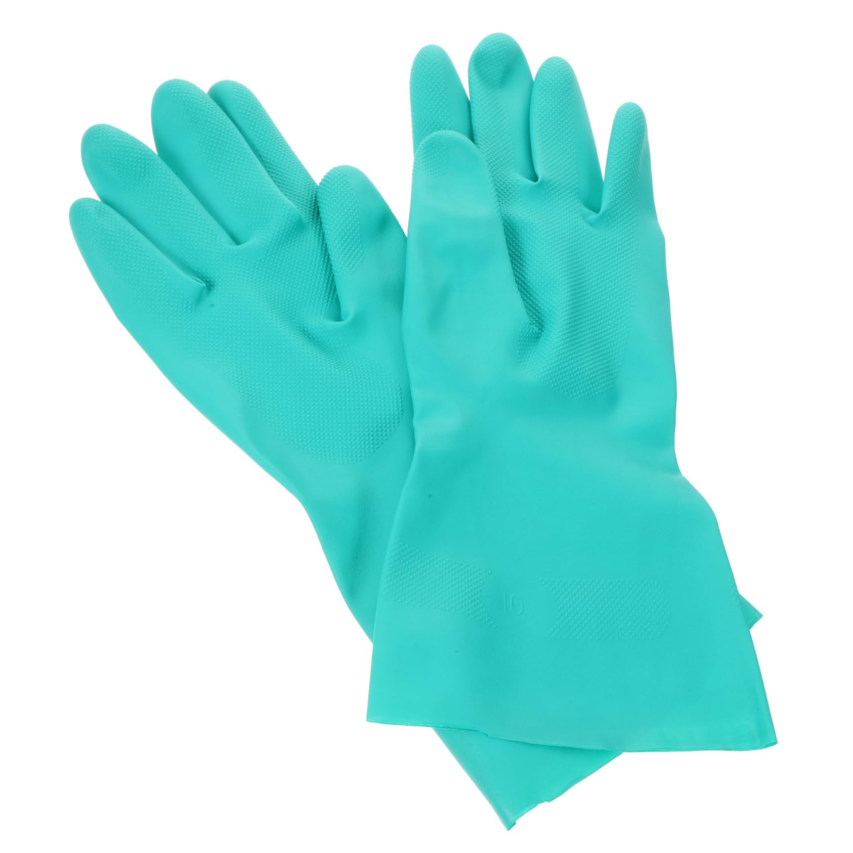 UKCOCO 1 Pair Non Slip Fishing Gloves Rubber Catch Fish Gloves with Fishbone Grip Comfortable Cotton Lining Fits for Indoor Outdoor Fishing Hunting Activities