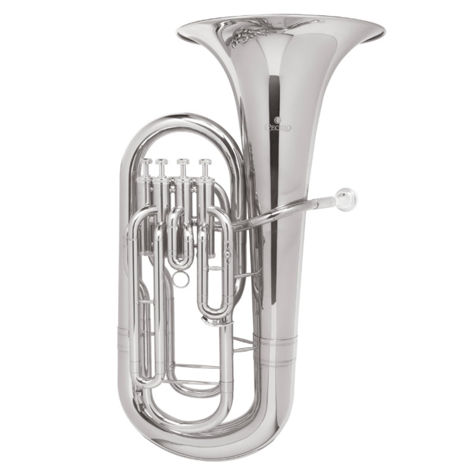 Cecilio 2Series EP-280N Bb Euphonium with Stainless Steel Pistons, Nickel
