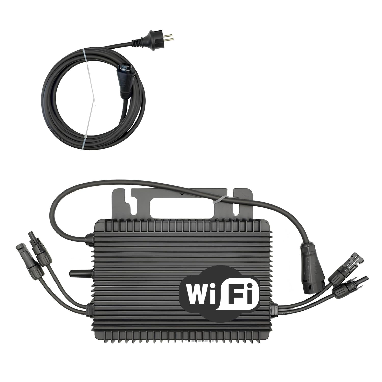 Pack Hoymiles HMS-1000W-2T Micro-onduleur 1000W – WiFi & Bluetooth – pour 2 Panneaux Solaires + Câble AC Plug&Play HMS 5m