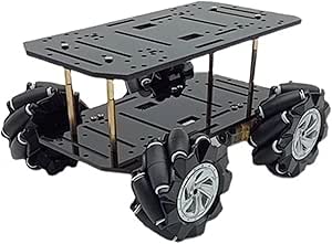 Amazon.co.jp: Mecanum Wheel Omnidirectional Robot Car Chassis Kit with ...
