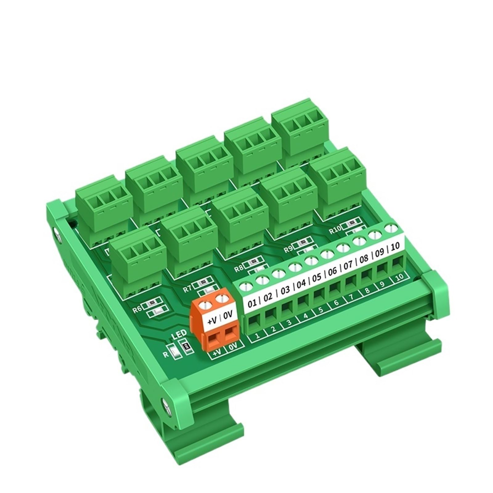 Bornier de capteur PLC de précision HL-SEN-10 à interface PNP 8 canaux - 5