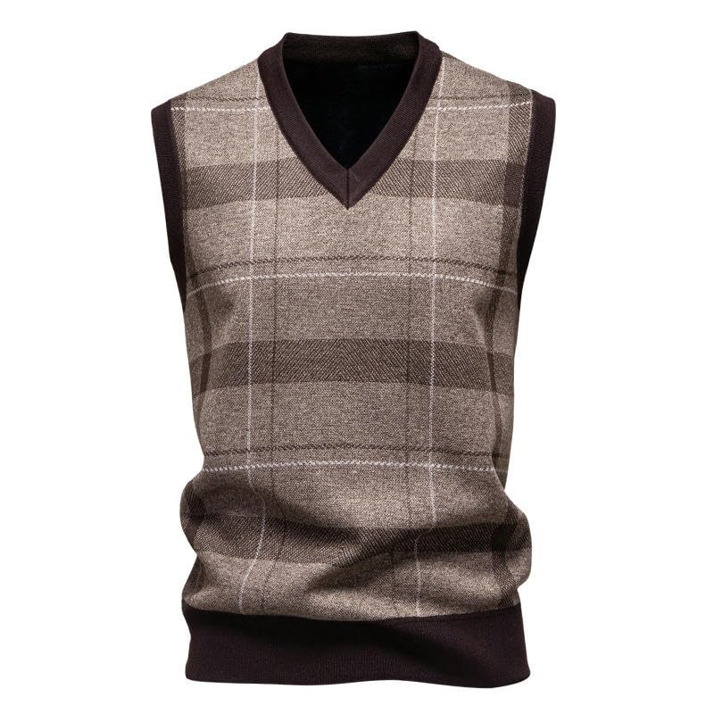 Men's Spring Autumn Inner Outer Wear Plush Lined Thickened Sleeveless Vest4