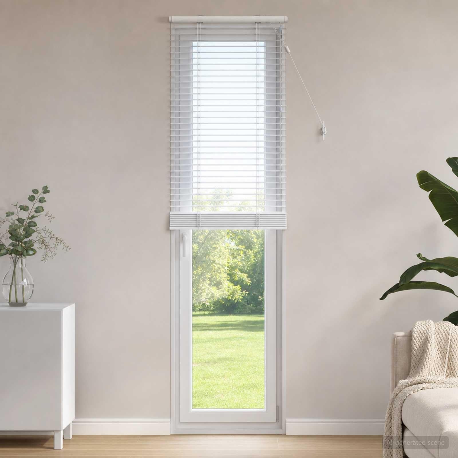 vidaXL Tenda Veneziana Bianco 55 x 250 cm 35 mm