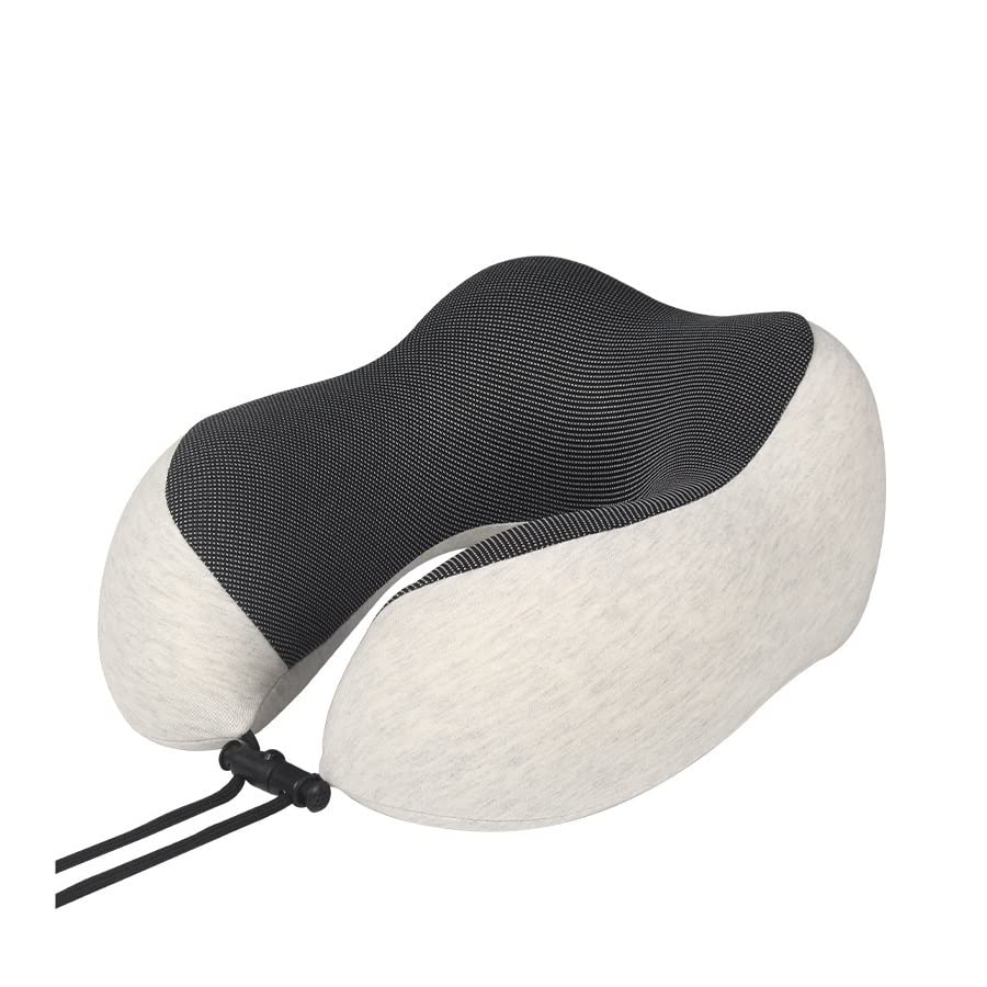 Almohada para el Cuello del Coche Espuma viscoelástica en Forma de U Almohada de Viaje Suave para el Coche Masaje para Dormir Almohada de avión Accesorios para el Coche Soporte para el Cuello del co