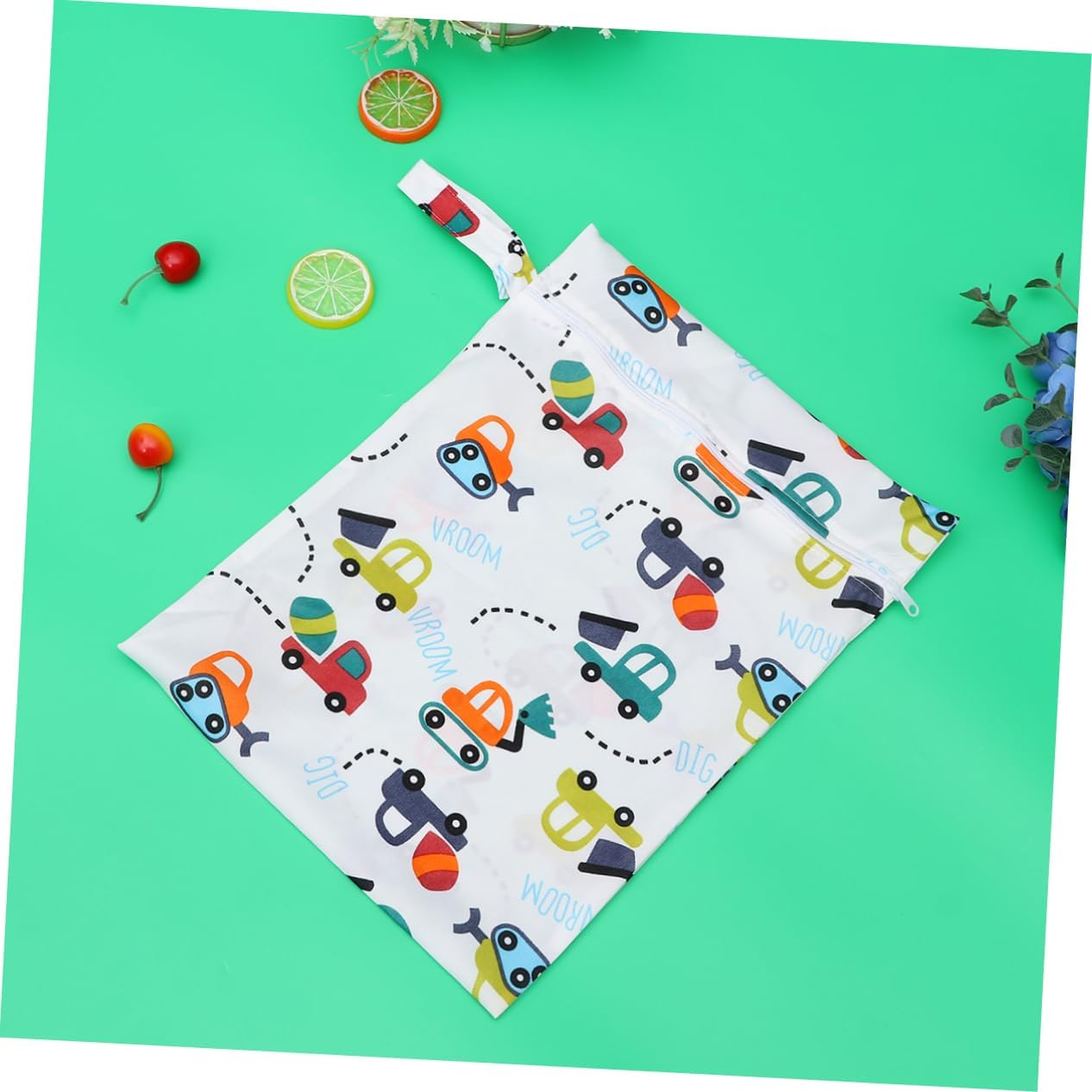 Boy Girl Diaper Pattern Pouch Bag Reusable Wet Dry Diaper Tote Large Capacity