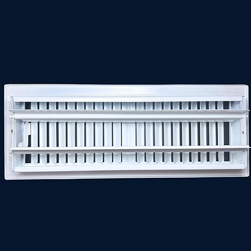 Miniatura 10 de Registro de suelo oriental de 4 x 10 pulgadas en acabado gris granito - Cubiertas de ventilación para piso del hogar - Cubiertas decorativas de