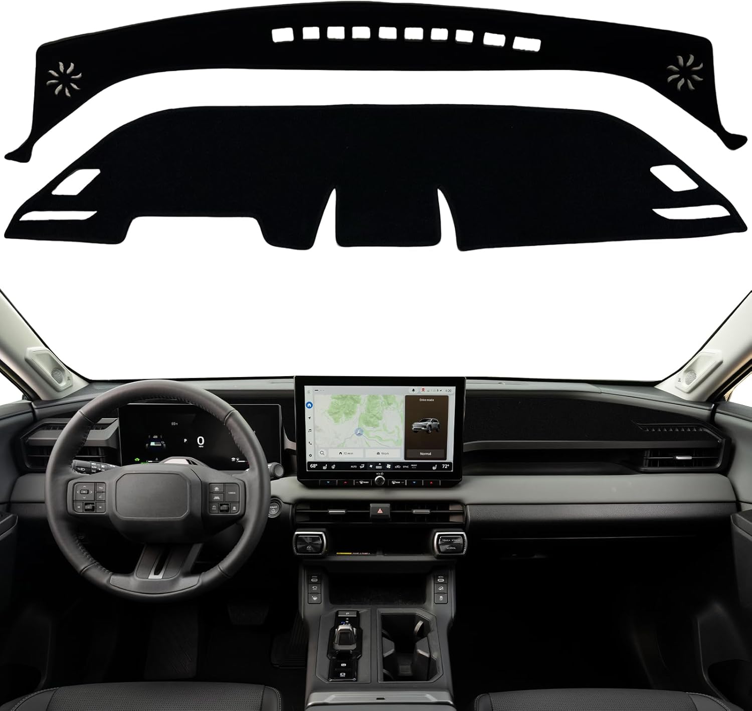 Dashboard Cover for 2026 Toyota Rav4 (Without HUD), Non-Slip Dashboard Protector & Sunshield, UV-Blocking, Anti-Glare Dash Mat Pad