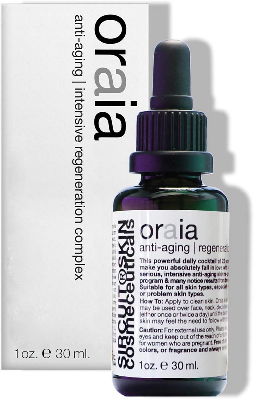 Sircuit Skin ORAIA Anti-Aging Intensive Regeneration Complex - Daily Face Serum with Goji Berries, Quercetin + Resveratrol - Lifting Facial Serum Promotes Appearance of Youthful Looking Skin (1 oz)