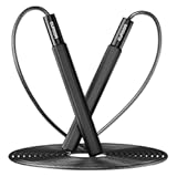 Jump Rope&comma; Tangle-Free Rapid Speed Jumping Rope Cable with Ball Bearings for Women&comma; Men&comma; and Kids&comma; Adjustable Steel Jump Rope Workout with Aluminum Alloy Handles for Fitness&comma; Home Exercise Slim Body