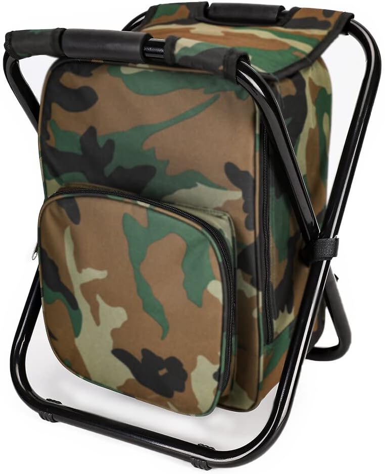 YESIACE Large Size Portable Hiking Camouflage Camping Stool