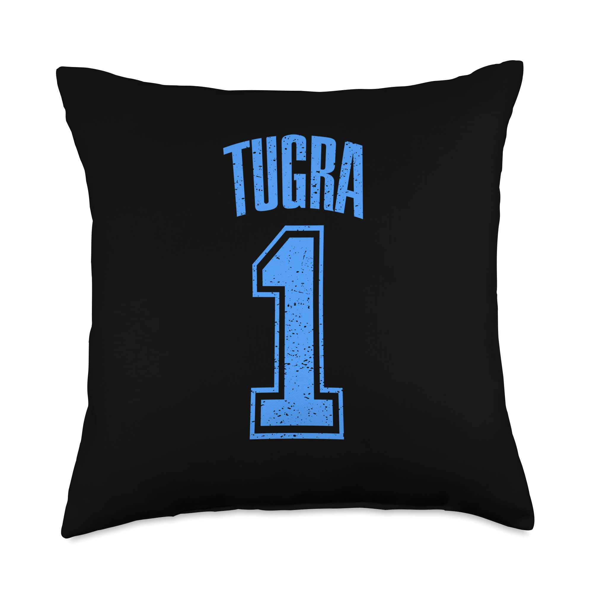 Tugra Supporter Number 1 Greatest Fan Throw Pillow, 18x18, Multicolor