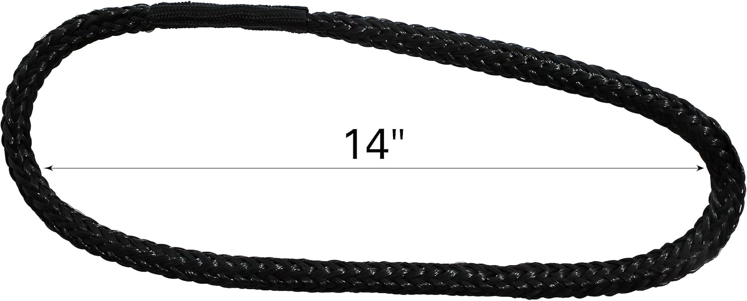 Extreme Max 3006.3153 BoatTector Bungee Dock Line Extension Loop - 1', Black (Value 4-Pack)