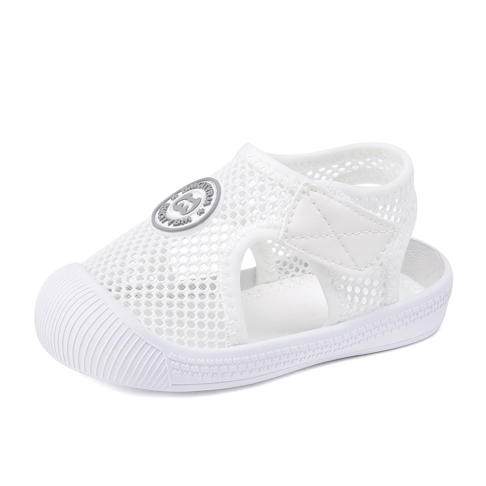 BMCiTYBMBaby Boy Girl Closed Toe Summer Sandals Lightweight Shoes Infant Non-Slip First Walking Sneakers 6 9 12 18 24 Months