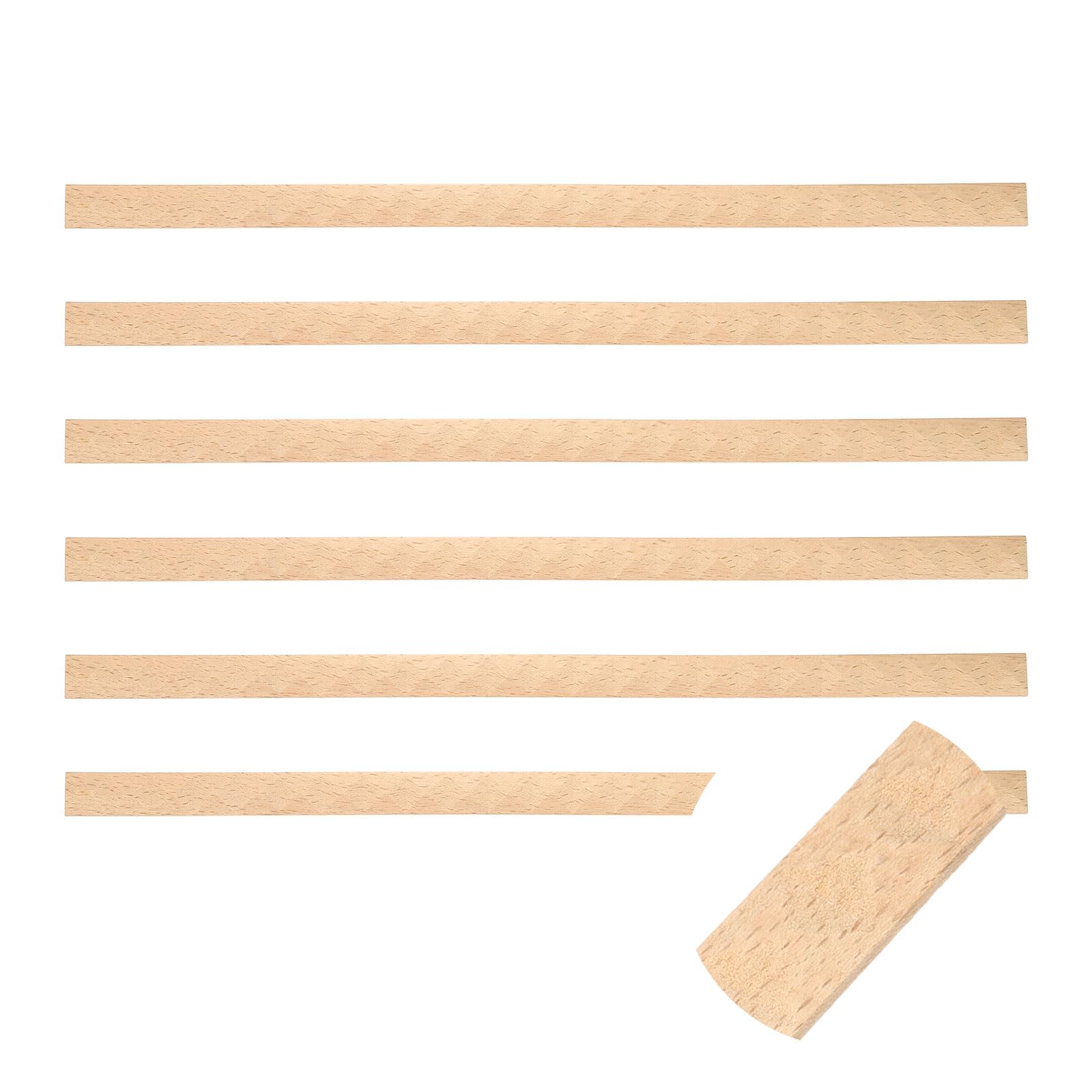 sourcing map 6Pcs 18mm Decorative Wood Trim,Unfinished 3D,Pyramid-Shaped